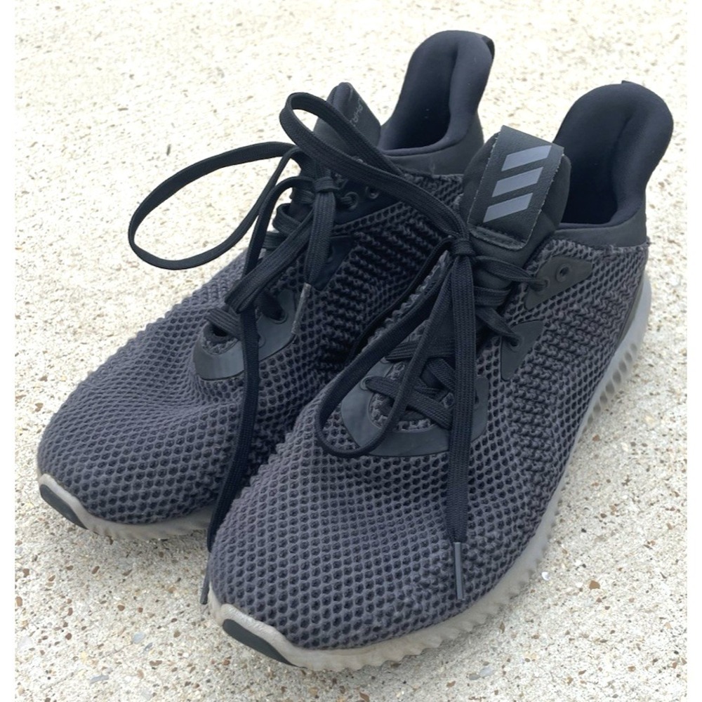 Adidas Alphabounce 1 GV8826 Mens Running Shoes Triple Gray White Sneaker Sz 6.5